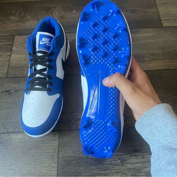 Nike Men's Jordan 1 Retro MCS Low Baseball Cleats Blue Size 13 NEW CJ8524-411 - Picture 6 of 10